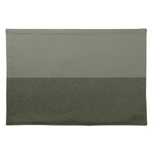 Modern Moss Green Cloth Placemat – Customizable