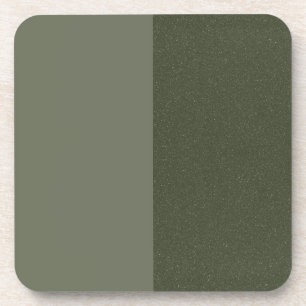 Modern Moss Green Coaster – Dual Texture Look