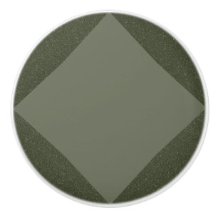 Modern Moss Green Diamond Ceramic Knob – Customize