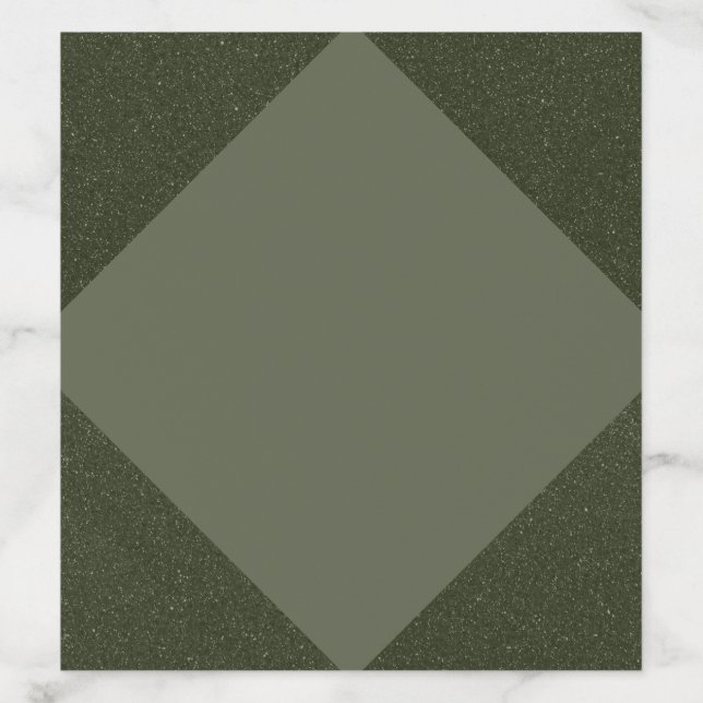 Modern Moss Green Diamond Envelope Liner (Design)