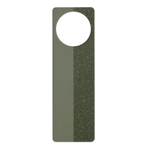 Modern Moss Green Door Hanger – Customizable