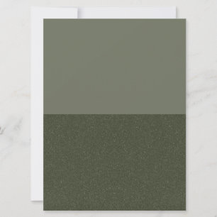 Modern Moss Green Dual-Tone Invitation – Customize