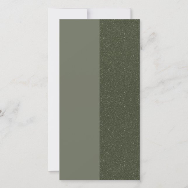 Modern Moss Green Flat Card with Texture (Custom) (Front)