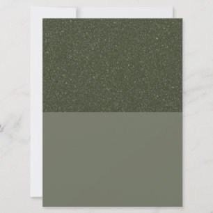 Modern Moss Green Flat Holiday Card – Top Texture