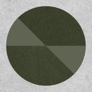 Modern Moss Green Geometric Patch – Customizable