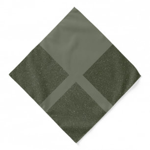 Modern Moss Green Grid Bandana – Customizable