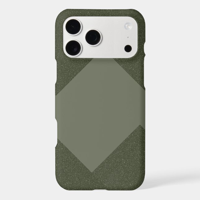 Modern Moss Green iPhone Case (Back)