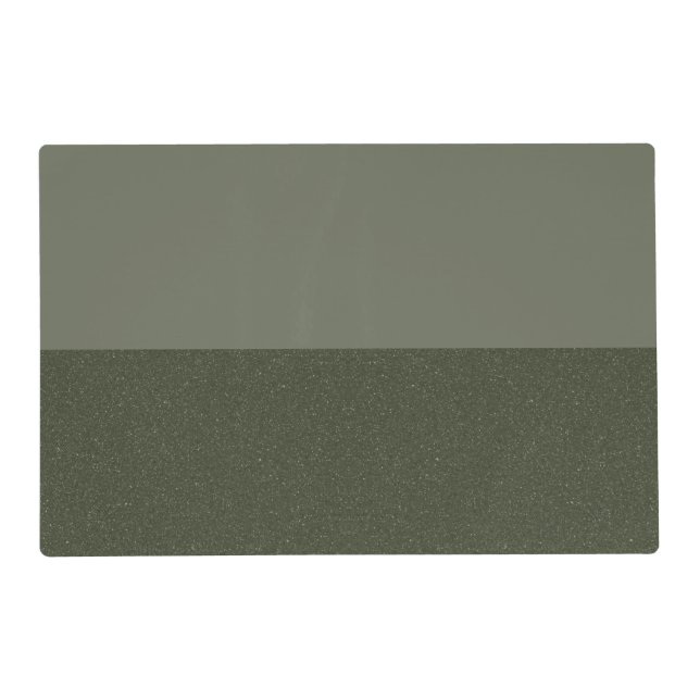 Modern Moss Green Laminated Placemat – Customize (Front)