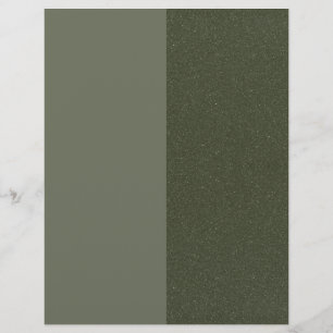 Modern Moss Green Letterhead with Texture Panel