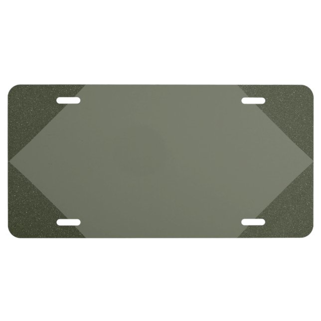 Modern Moss Green License Plate (Front)