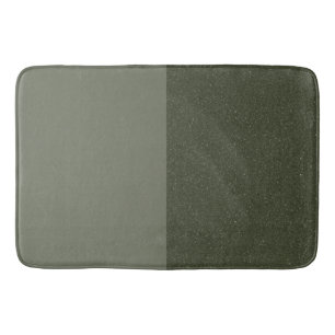 Modern Moss Green Split Bath Mat – Customizable