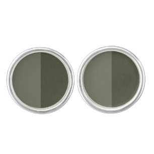 Modern Moss Green Split Cufflinks – Customizable