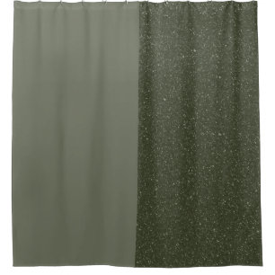 Modern Moss Green Split Curtain – Customizable