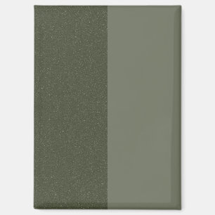 Modern Moss Green Split Custom Magnet