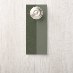 Modern Moss Green Split Door Hanger – Customizable