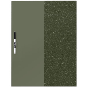 Modern Moss Green Split Dry Erase Board (Custom)