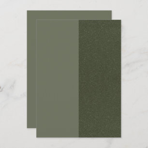 Modern Moss Green Split Enclosure Card – Customize