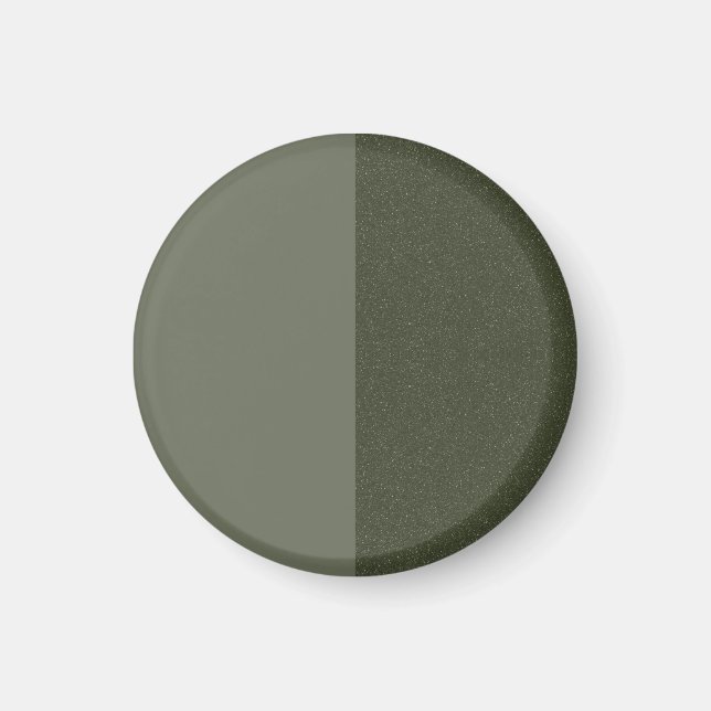 Modern Moss Green Split Magnet – Customizable (Front)