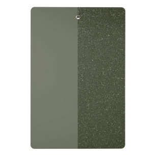 Modern Moss Green Split Mini Clipboard – Customize