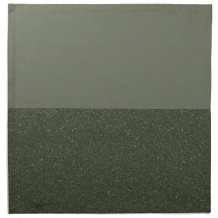 Modern Moss Green Split Napkin – Customizable