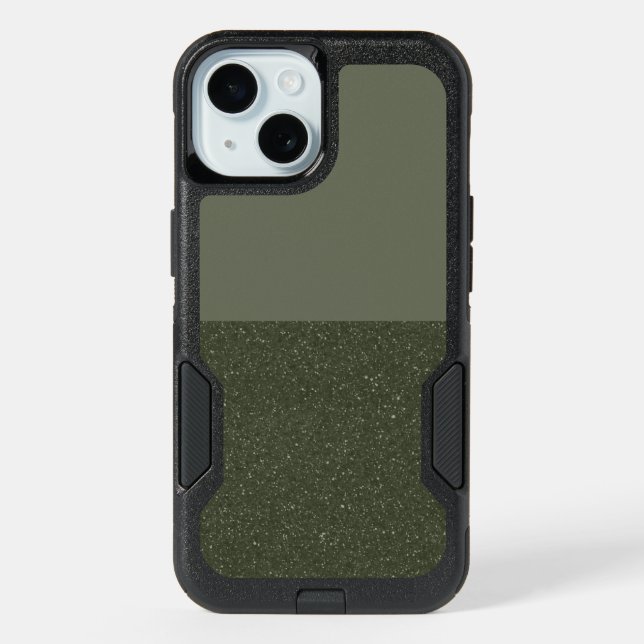 Modern Moss Green Split OtterBox Case – Customize (Back)