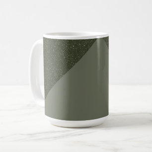 Modern Moss Green Split Texture Mug