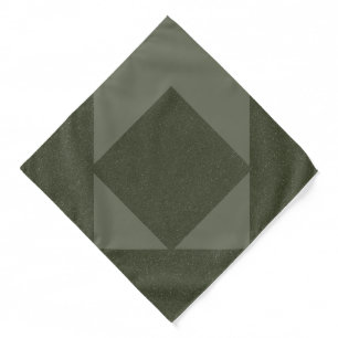 Modern Moss Green Square Bandana
