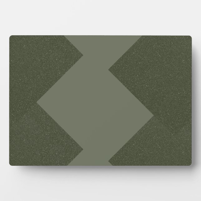 Modern Moss Green Tabletop Plaque with Easel (Front)