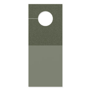 Modern Moss Green Textured Door Hanger – Customize