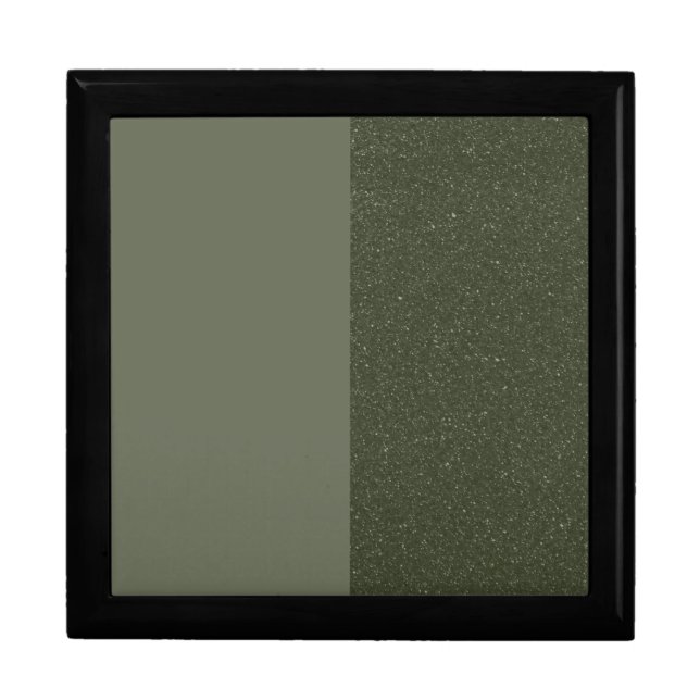 Modern Moss Green Textured Gift Box – Customizable (Front)