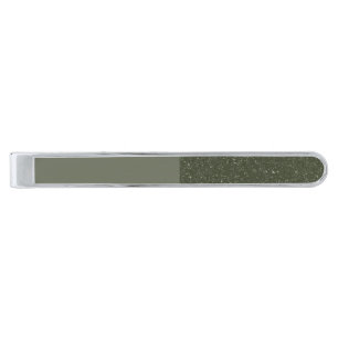 Modern Moss Green Tie Bar – Reversed Texture Split