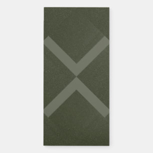 Modern Moss Green X Pattern Notepad – Customizable