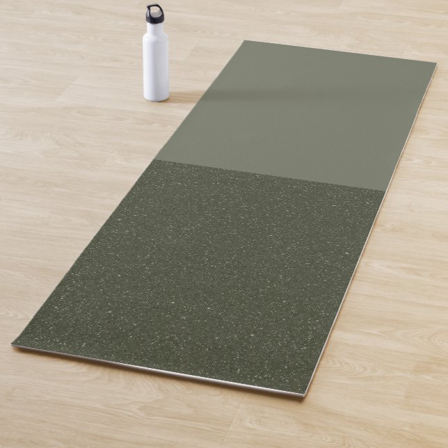 Modern Moss Green Yoga Mat – Customizable (In Situ)