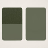Modern Moss Split Texture Profile Card – Customize (Front & Back)