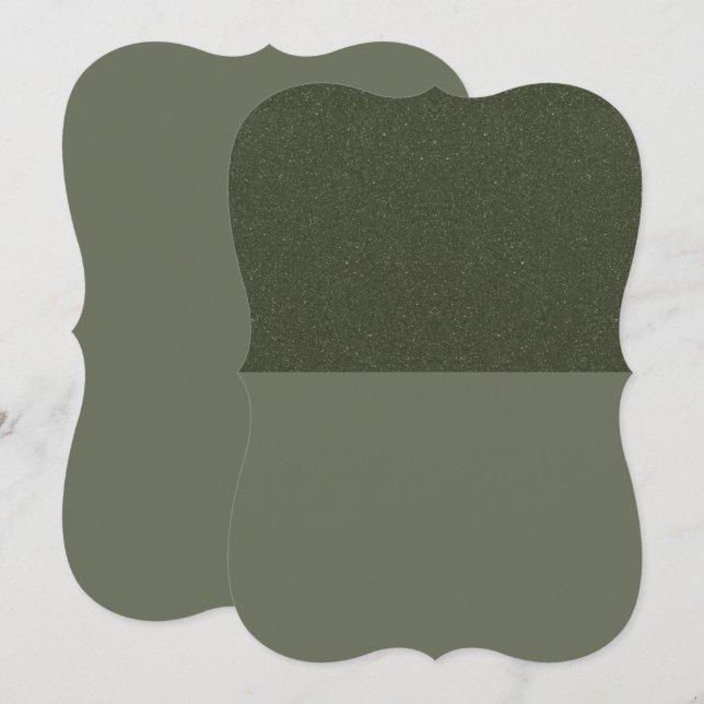 Modern Moss Texture Half-Split Card – Customizable (Front/Back)