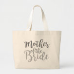 Modern Mother Of The Bride Cursive Ombre Large Tote Bag at Zazzle