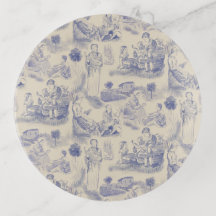 Modern Motherhood Toile de Jouy in Periwinkle