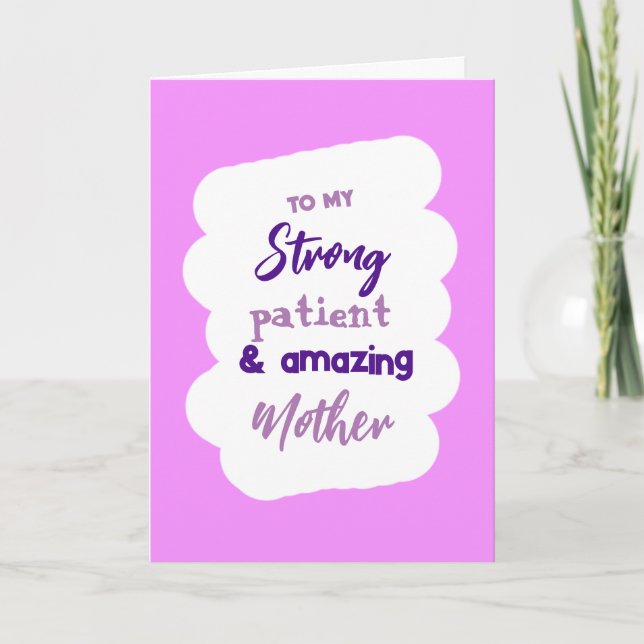 Modern Mother's Day Holiday Card (Front)