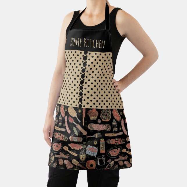 Modern, Mother's Day,Home Kitchen, Polkadot,Cute Apron (Insitu)