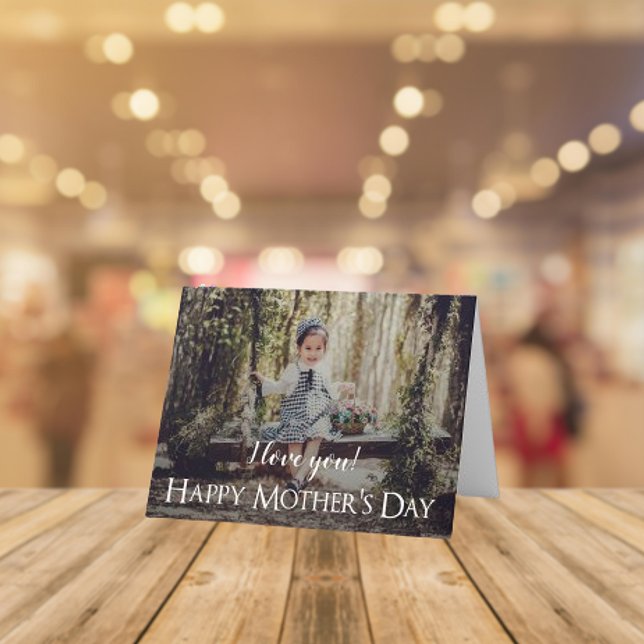 Modern Mother's Day Photo Card (Modern Mothers Day Photo Card)