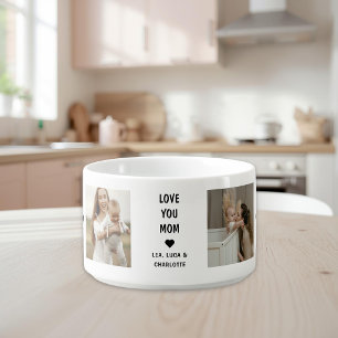 Modern Mothers Day Photo Gift for Mom Bowl