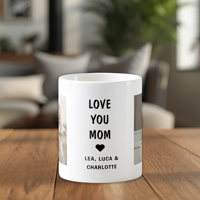Modern Mothers Day Photo Gift for Mom Coffee Mug (Creator Uploaded)
