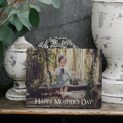 Modern Mothers Day Photo Plaque