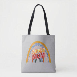 Modern Mother's Day Super Mom Tote Bag