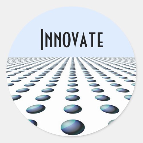 Modern Motivational Design _ Innovate Classic Round Sticker