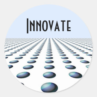 Modern Motivational Design - Innovate Classic Round Sticker