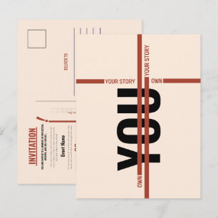 Modern Motivational Event Invitation Card   Semina