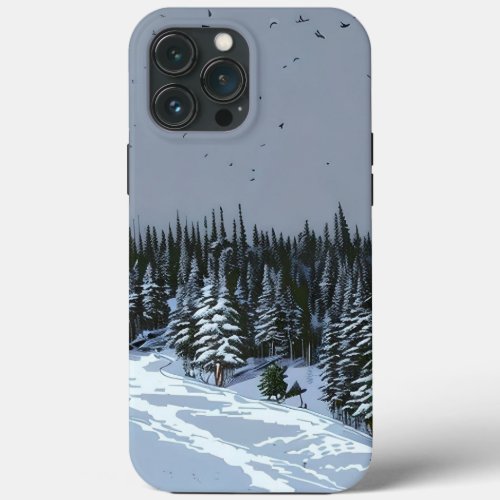 Modern Mountain style iPhone Case