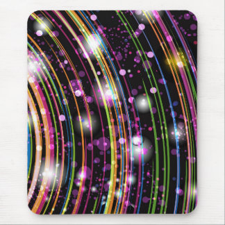 Modern mousepad, black, colorful mouse pad