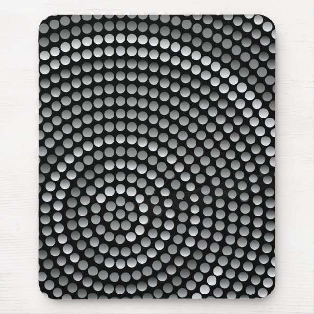 Modern mousepad, black, gray, abstract mouse pad (Front)